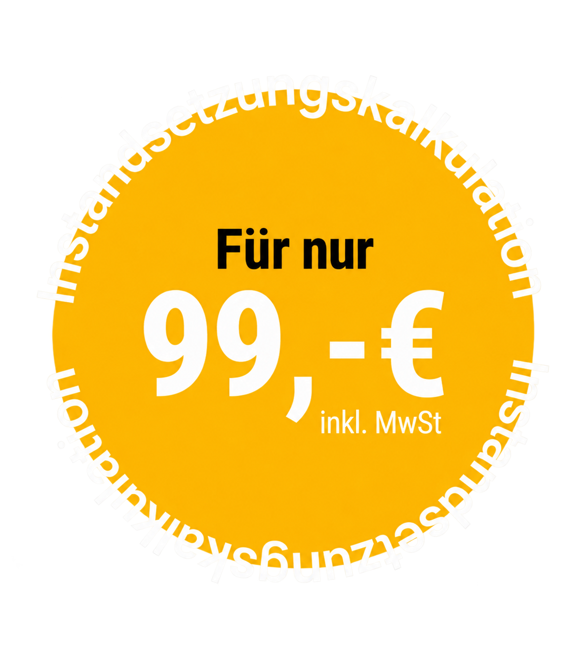 Goldenes 99-Euro-Angebotssiegel